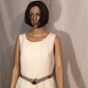 White Sleeveless Calvin Klein Dress